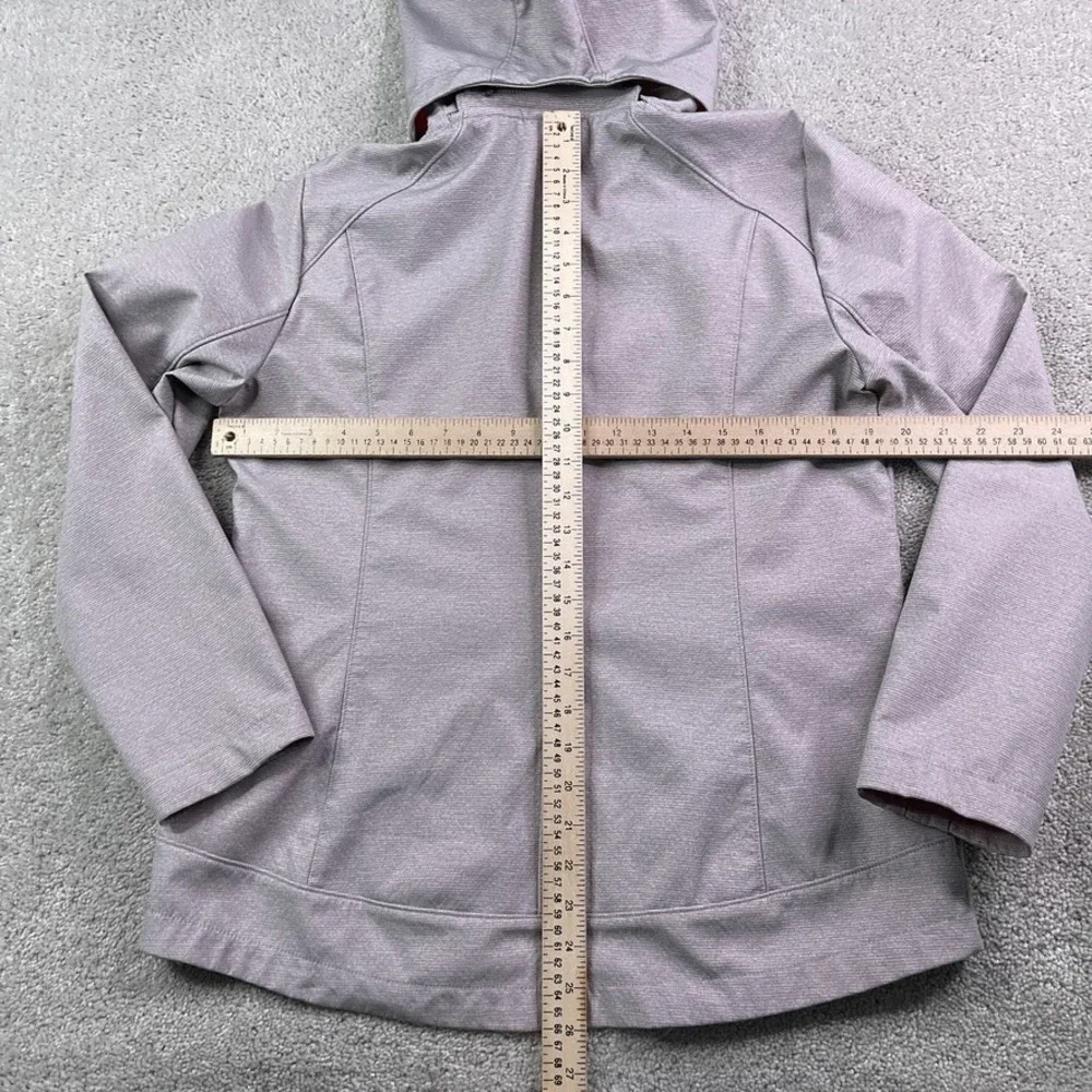 Gerry Jacket Womens Medium Grey Soft‎ Shell Full Zip Lined Hooded Outdoors